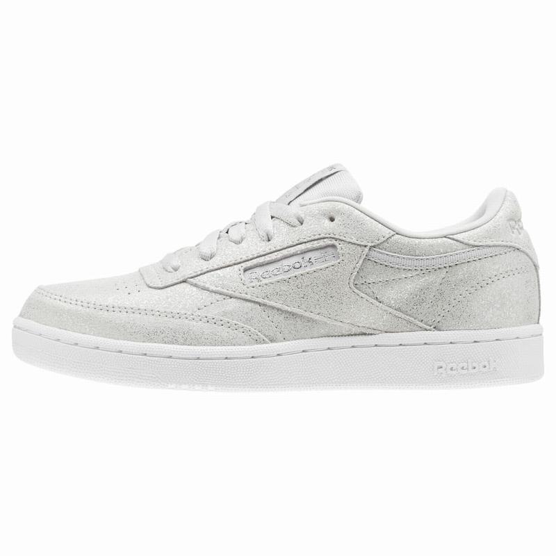 Reebok Club C Tenisky Dievcenske - Biele VE6083KQ